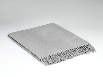 BLANKET 100% CASHMERE 200X 145 - DOVE GREY