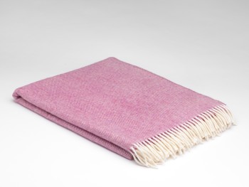 BLANKET SUPERSOFT LAMBSWOOL - SPOTTED PINK