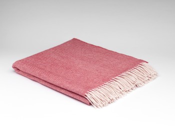 BLANKET SUPERSOFT LAMBSWOOL - SPOTTED CORAL