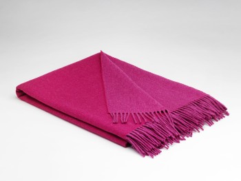 BLANKET SUPERSOFT LAMBSWOOL - VERRY BERRY REVERSIBLE