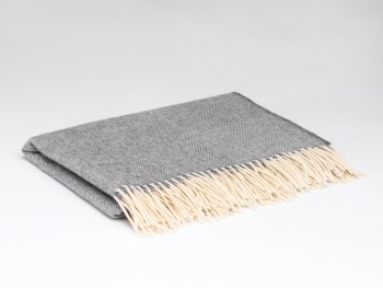 BLANKET KNEE RUG LAMBSWOOL 150 X 120 - L/WOOL UNIFORM GREY HB