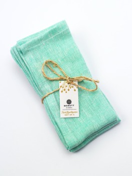 LINEN NAPKINS 45 X 45 set 4 - MINT