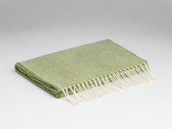 LAMBSWOOL TWEED SCARF - DONEGAL LIME TWEED