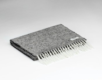 LAMBSWOOL TWEED SCARF - DONEGAL DONKEY GREY