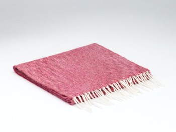 LAMBSWOOL SCARF - SPOTTED STRAWBERRY