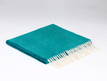 LAMBSWOOL SCARF - TROPICAL GREEN HB