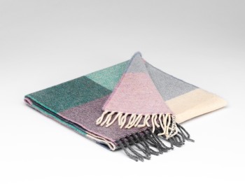 LAMBSWOOL SCARF - SPEARMINT & SMOKE