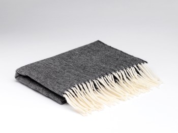 CASHMERE WRAP 45 X 203 CM - DARK GREY