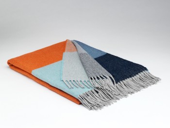 BLANKET 10%CASHMERE 90%LAMBSWOOL - OCEAN SUNSET