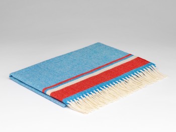 BABY BLANKETS MERINO LAMBSWOOL 104 X 75 - LITTLE BOY BLUE