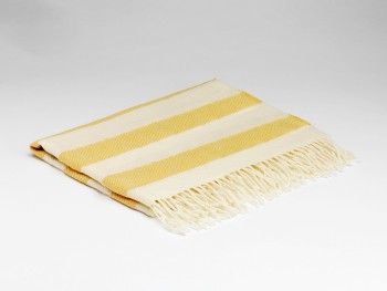 BABY BLANKETS MERINO LAMBSWOOL 104 X 75 - LEMON