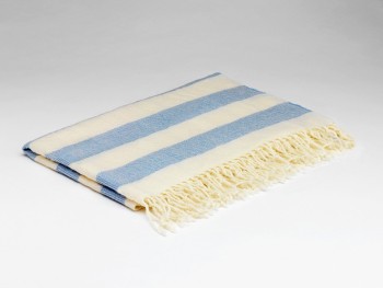 BABY BLANKETS MERINO LAMBSWOOL 104 X 75 - WHISPERING BLUE