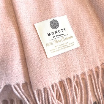 BLANKET 100% CASHMERE 200X 145 - SMOKEY PINK